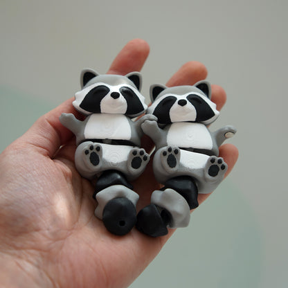 Flexi Magnetic Keyring, the Raccoon