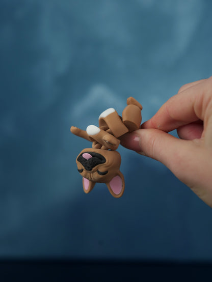 Flexi French Bulldog Keychain – Fidget Toy Gift for Dog Lovers