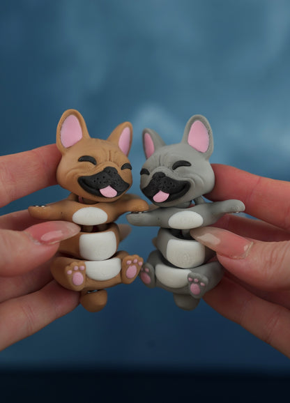 Flexi French Bulldog Keychain – Fidget Toy Gift for Dog Lovers