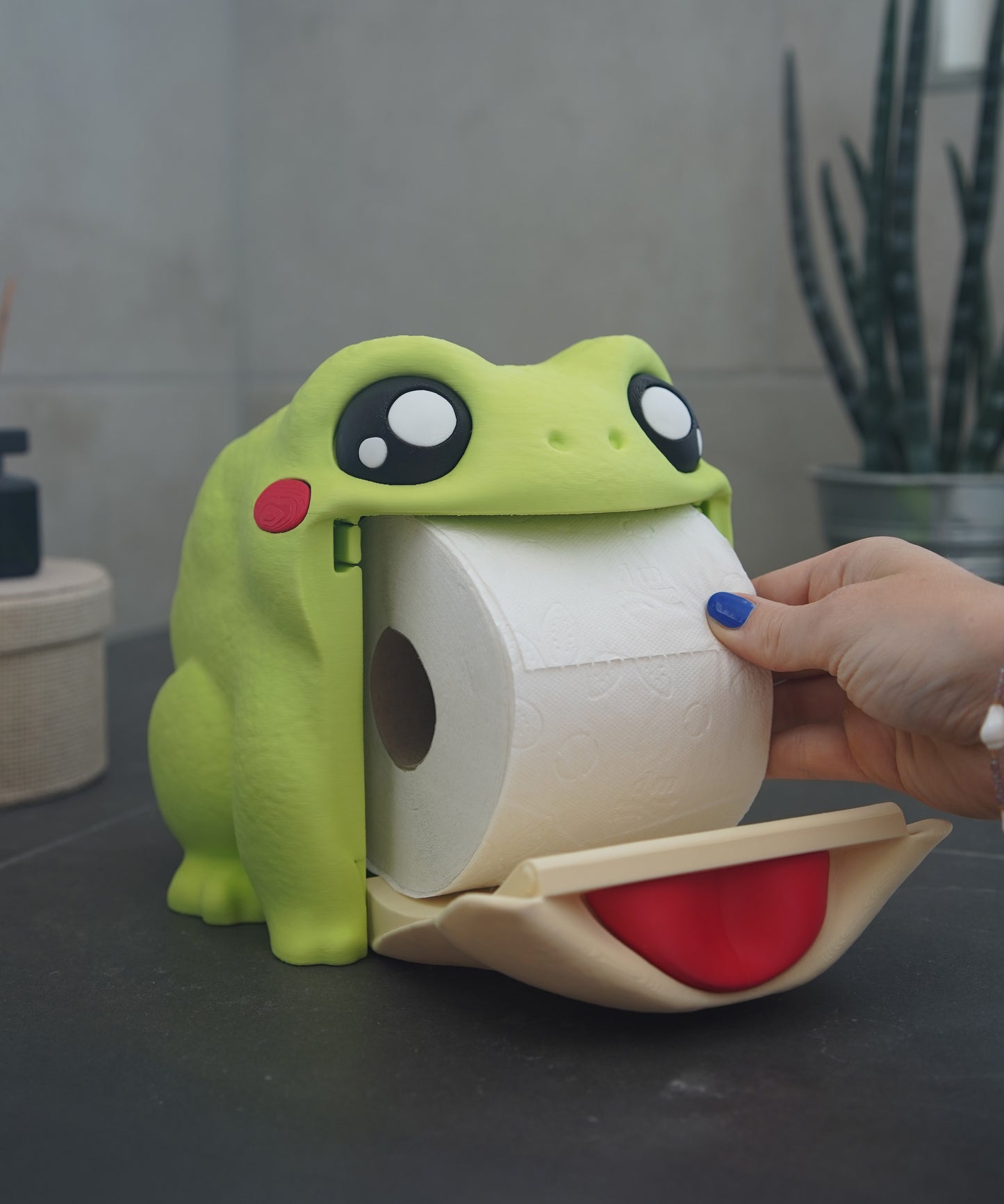 Croa the Frog Toilet Paper Dispenser