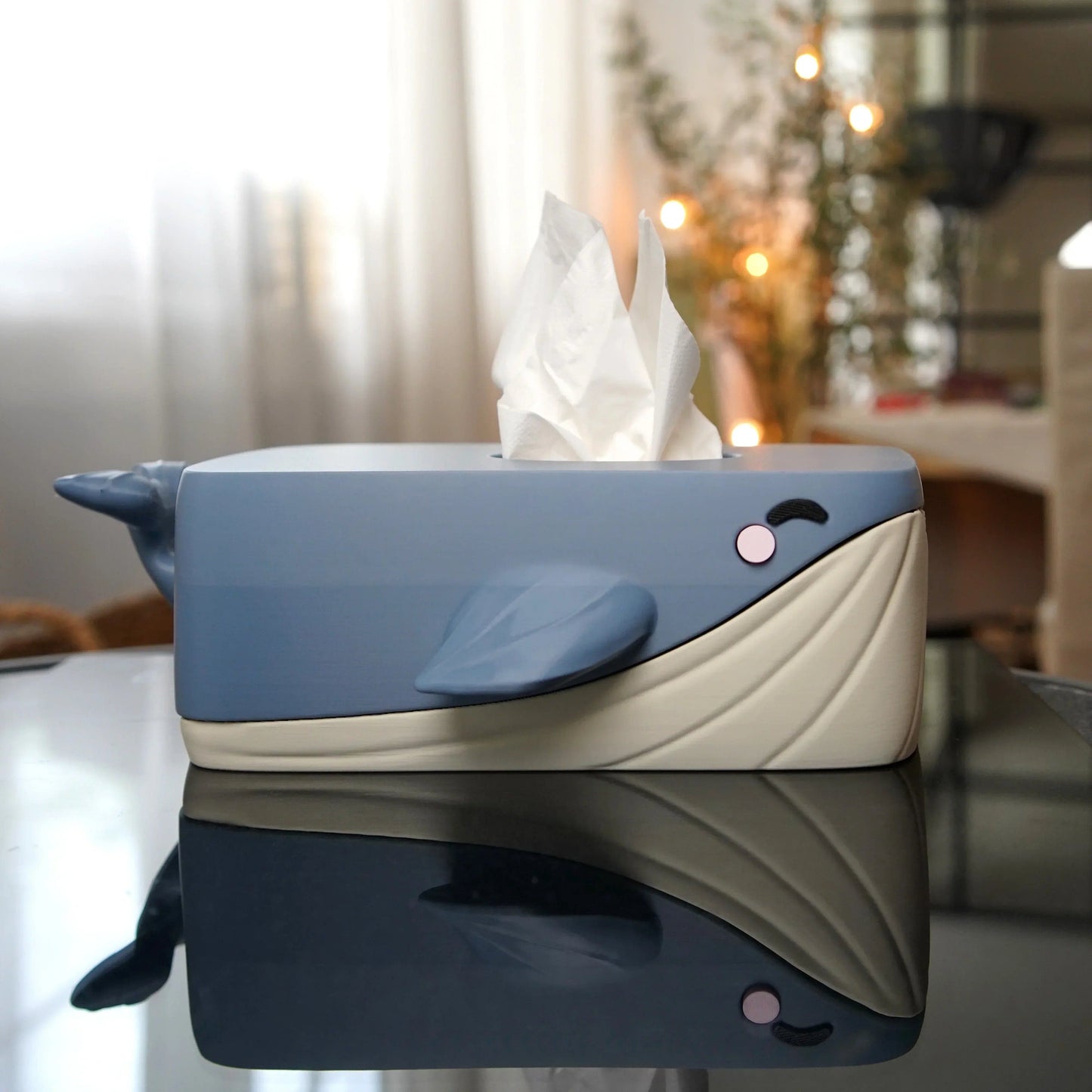 Housse de boîte à mouchoirs la baleine - Jagou Design – Créations artisanales uniques