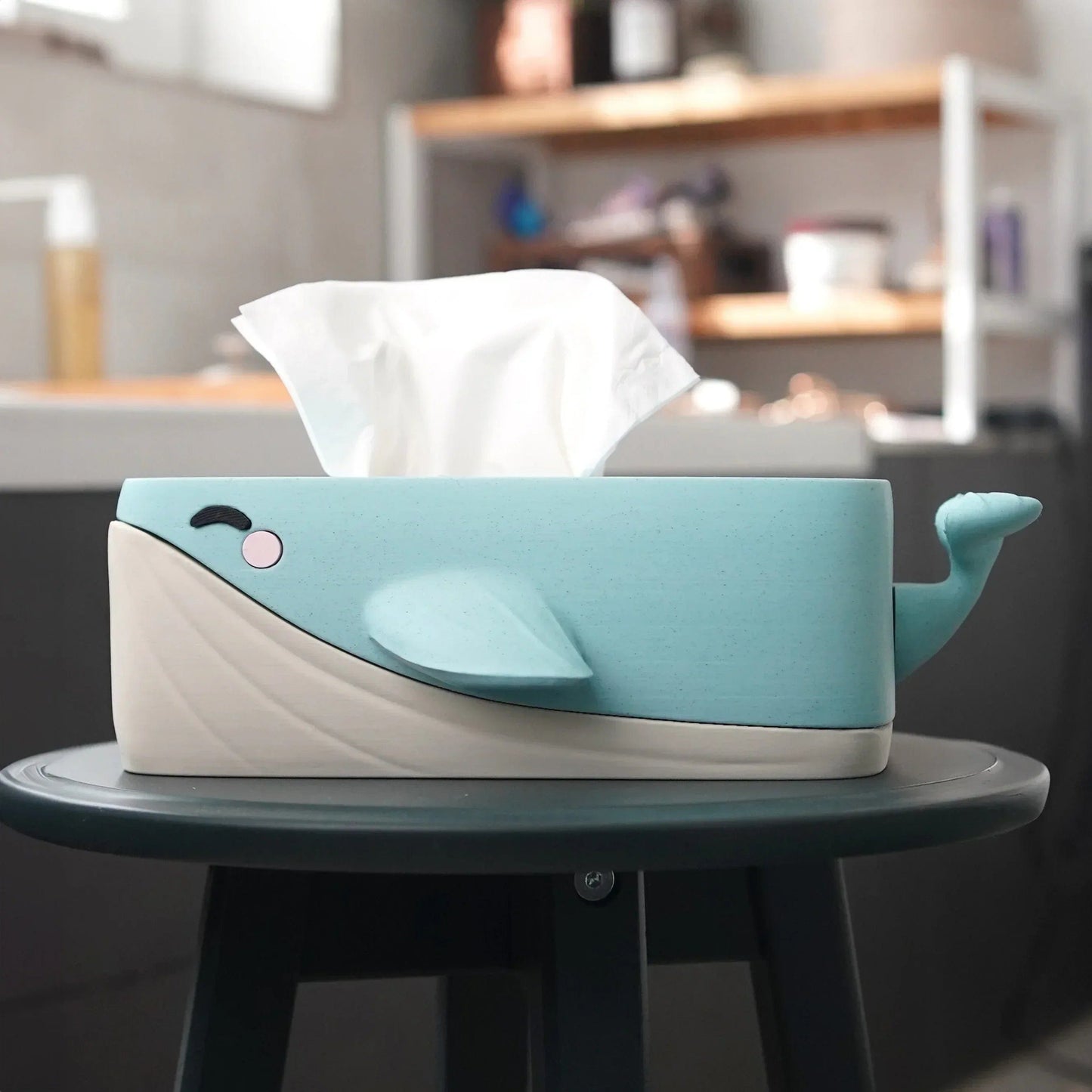 Housse de boîte à mouchoirs la baleine - Jagou Design – Créations artisanales uniques