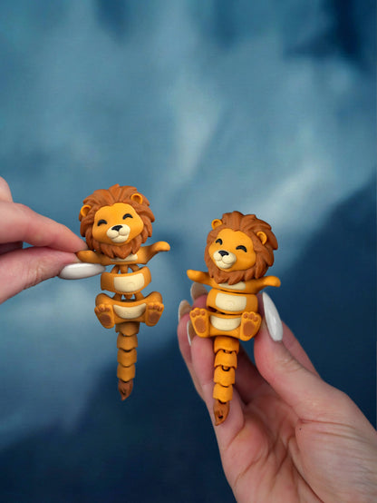 Flexi Lion Keychain – Anti-Stress Fidget Toy Gift