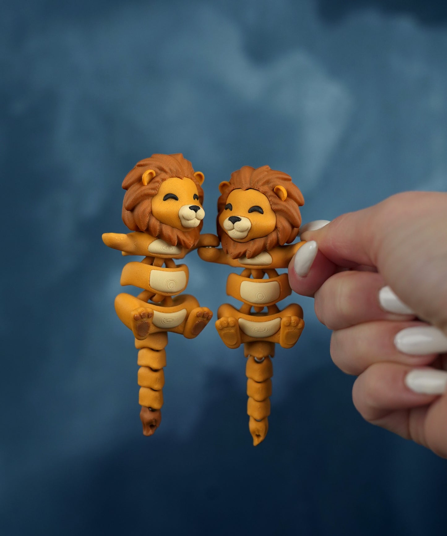 Flexi Lion Keychain – Anti-Stress Fidget Toy Gift