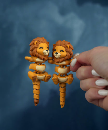 Flexi Lion Keychain – Anti-Stress Fidget Toy Gift