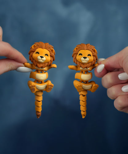 Flexi Lion Keychain – Anti-Stress Fidget Toy Gift