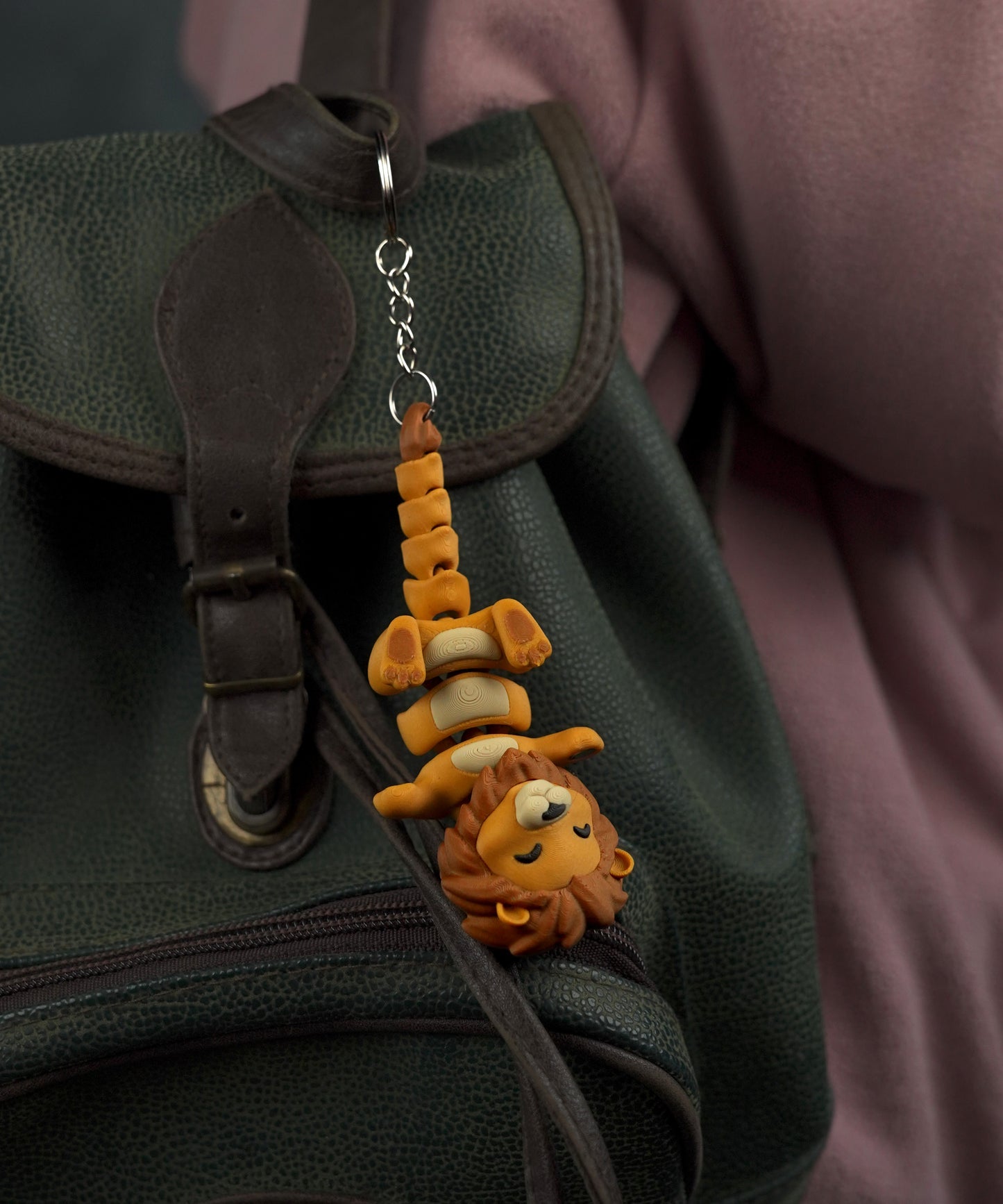 Flexi Lion Keychain – Anti-Stress Fidget Toy Gift