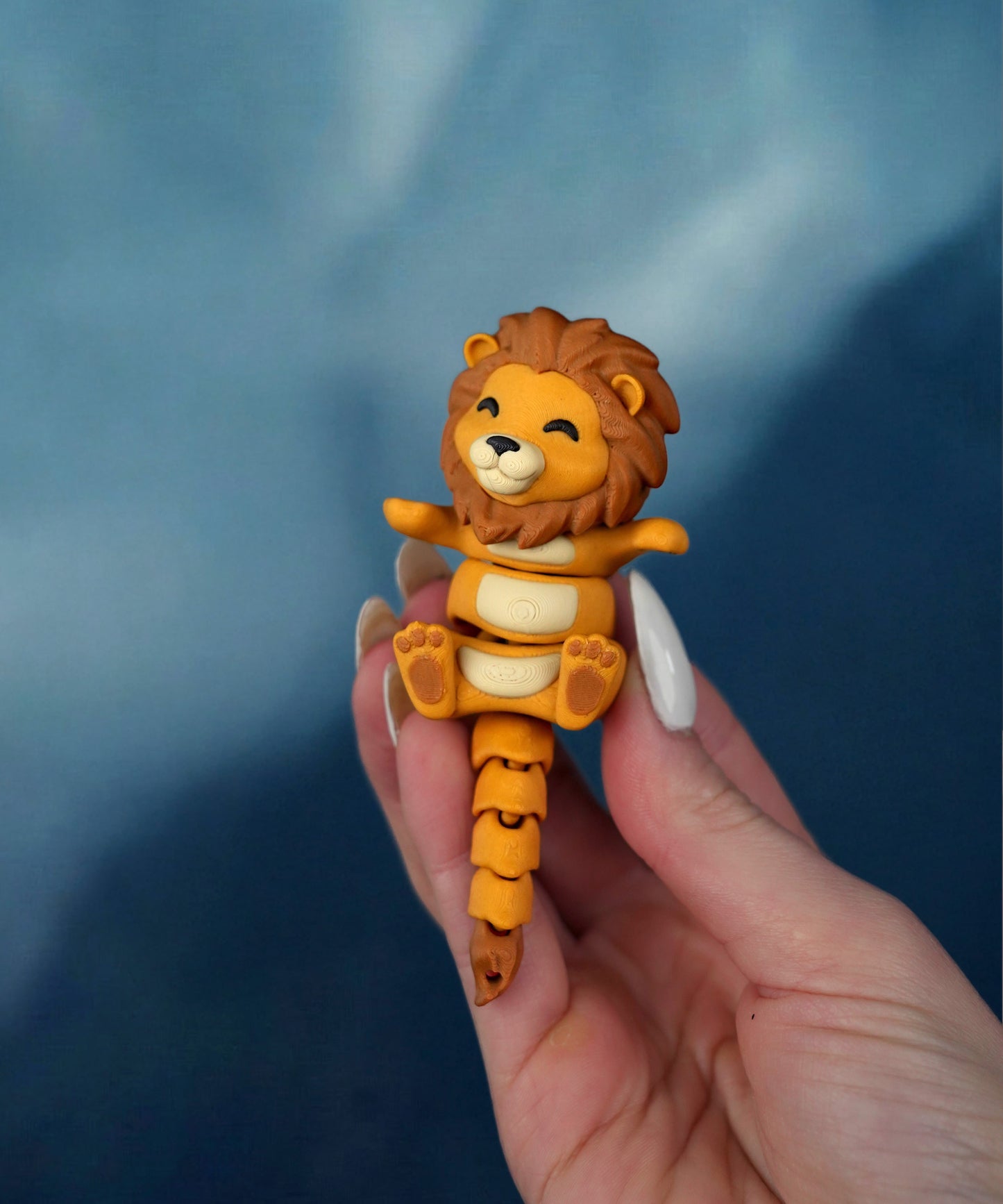 Flexi Lion Keychain – Anti-Stress Fidget Toy Gift