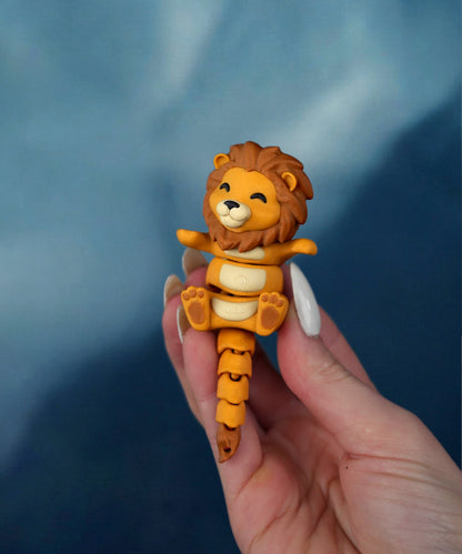 Flexi Lion Keychain – Anti-Stress Fidget Toy Gift