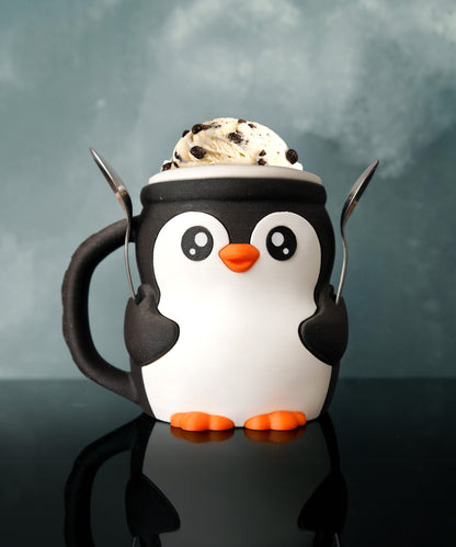 Snowflake the Penguin Ice Cream Holder