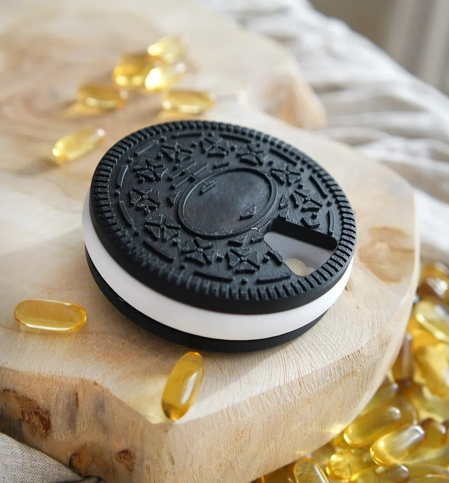 Pilulier Oreo Design - Jagou Design – Créations artisanales uniques