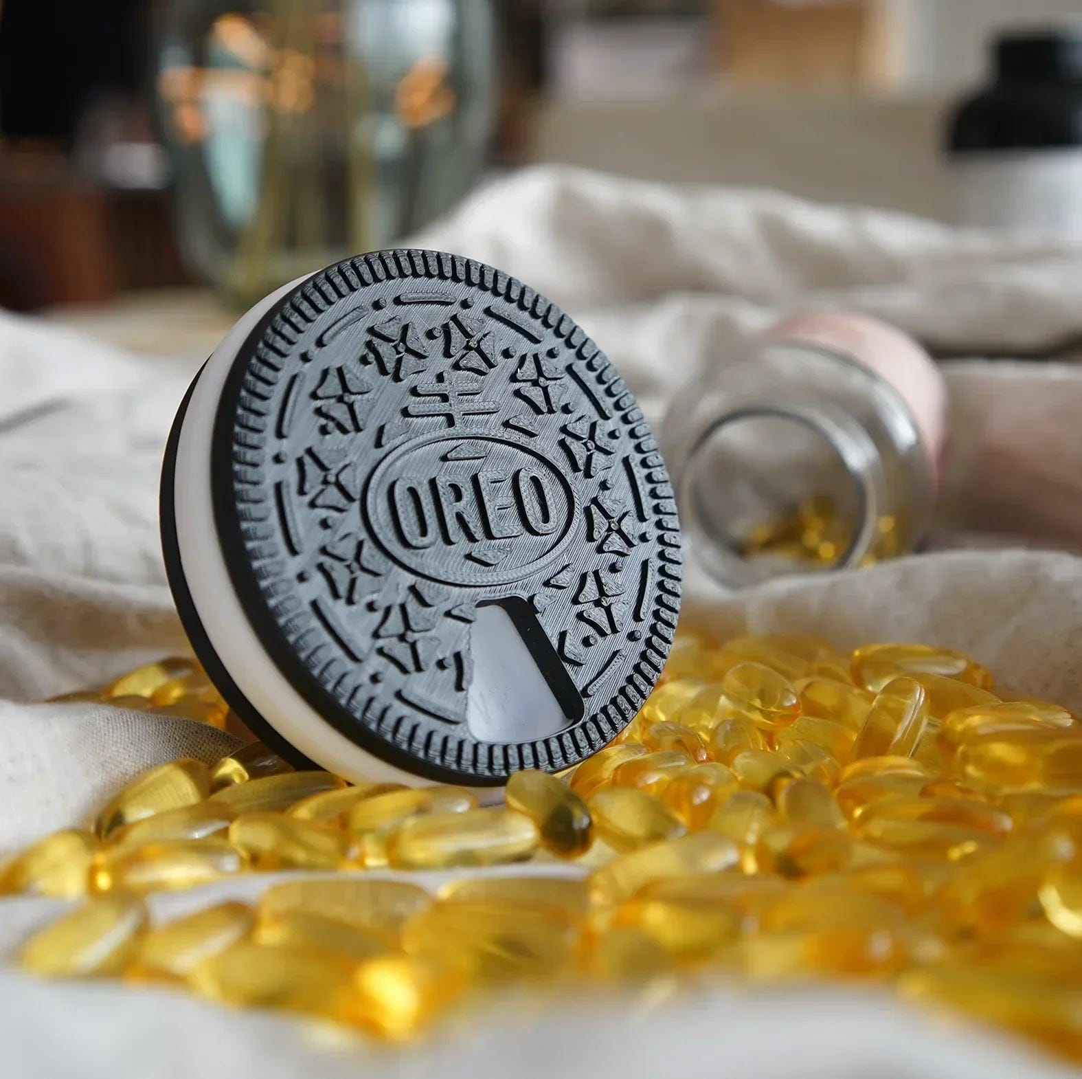 Pilulier Oreo Design - Jagou Design – Créations artisanales uniques