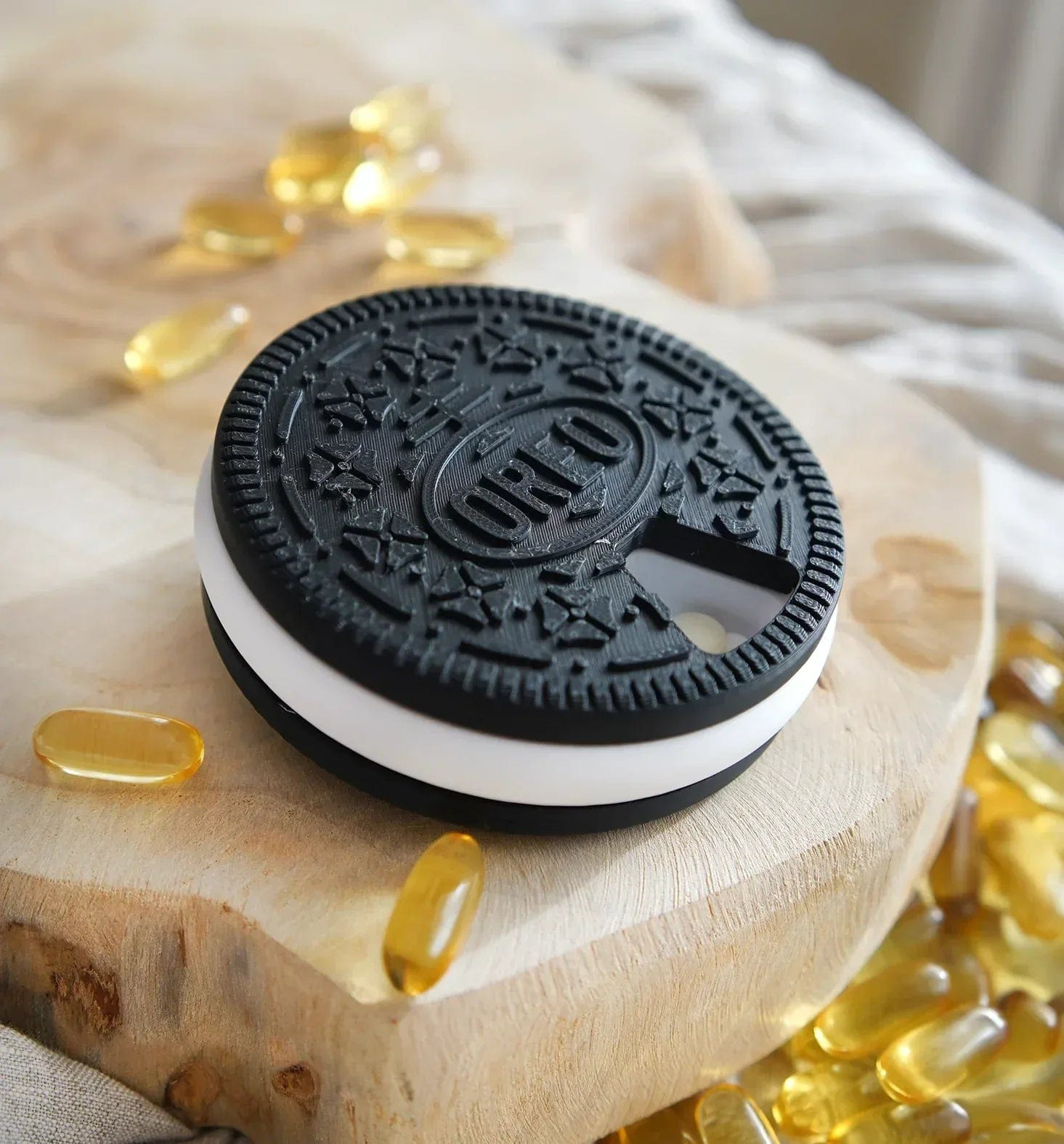Pilulier Oreo Design - Jagou Design – Créations artisanales uniques