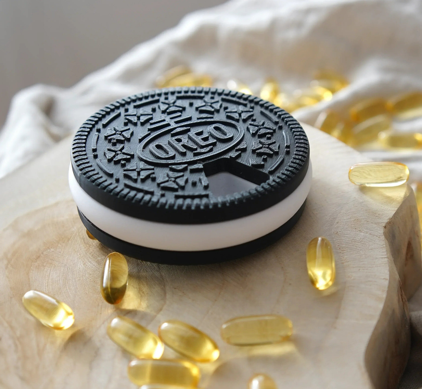 Pilulier Oreo Design - Jagou Design – Créations artisanales uniques