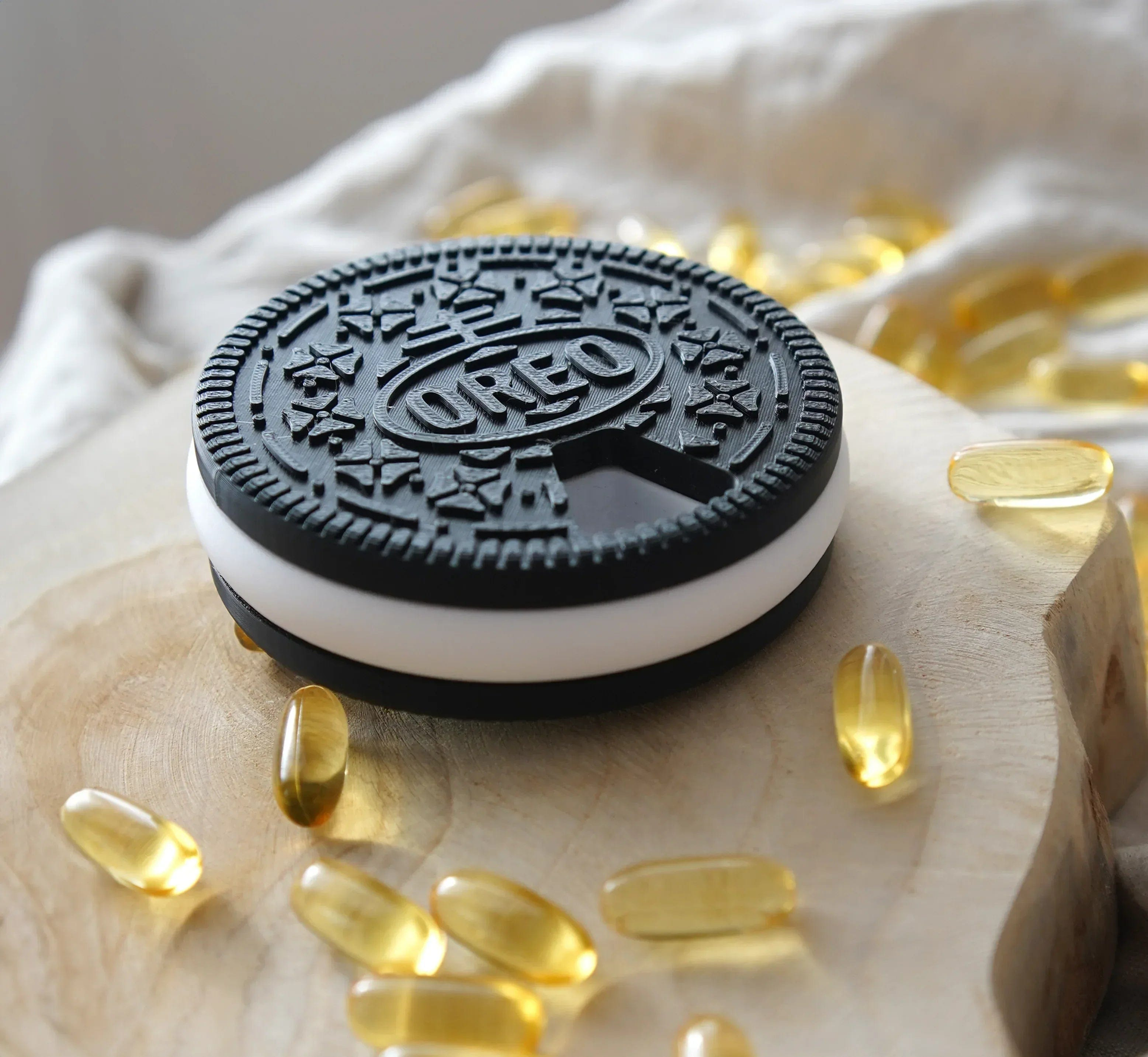 Pilulier Oreo Design - Jagou Design – Créations artisanales uniques