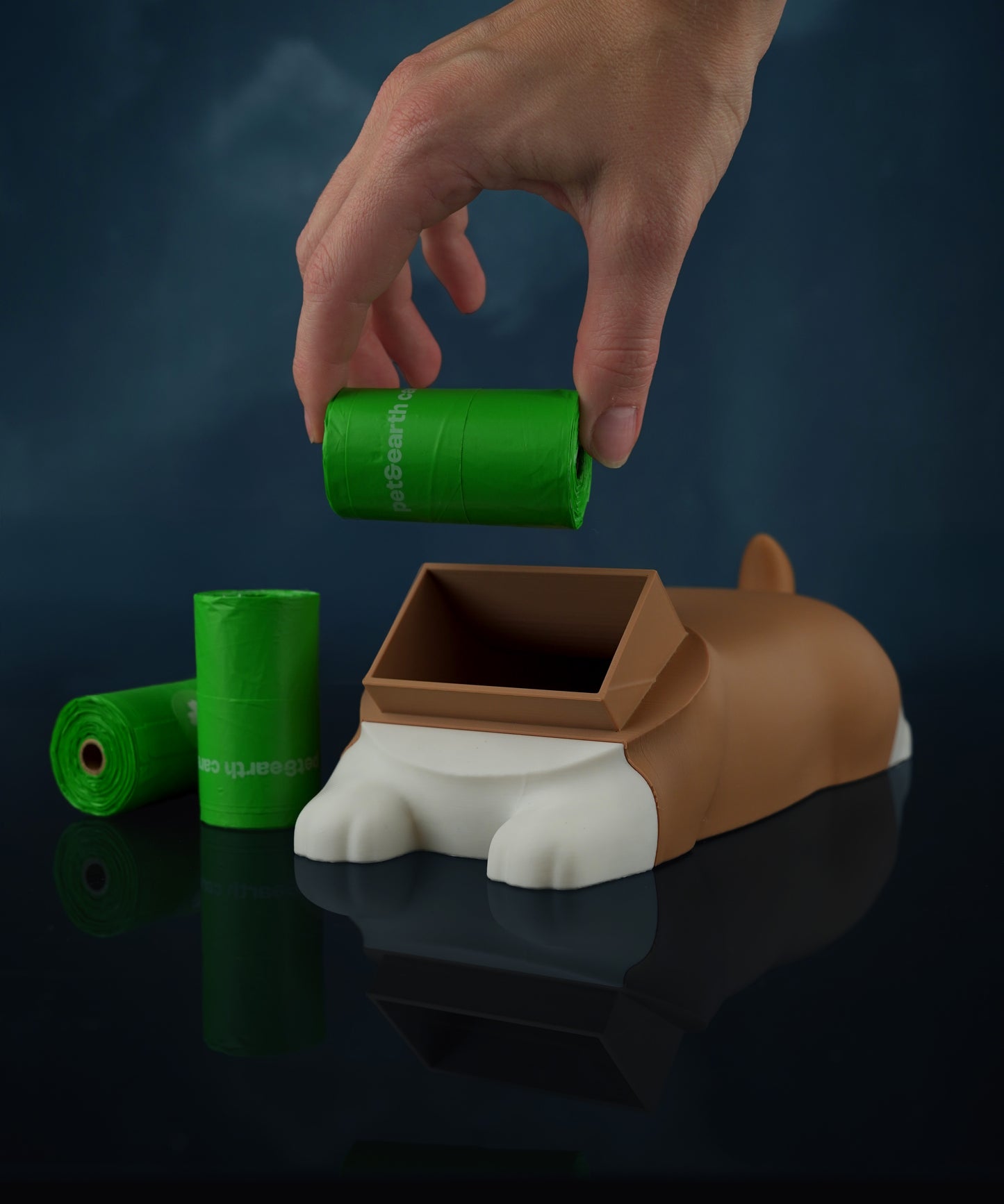 Distributeur de sacs à crottes 3D | 5 rouleaux
