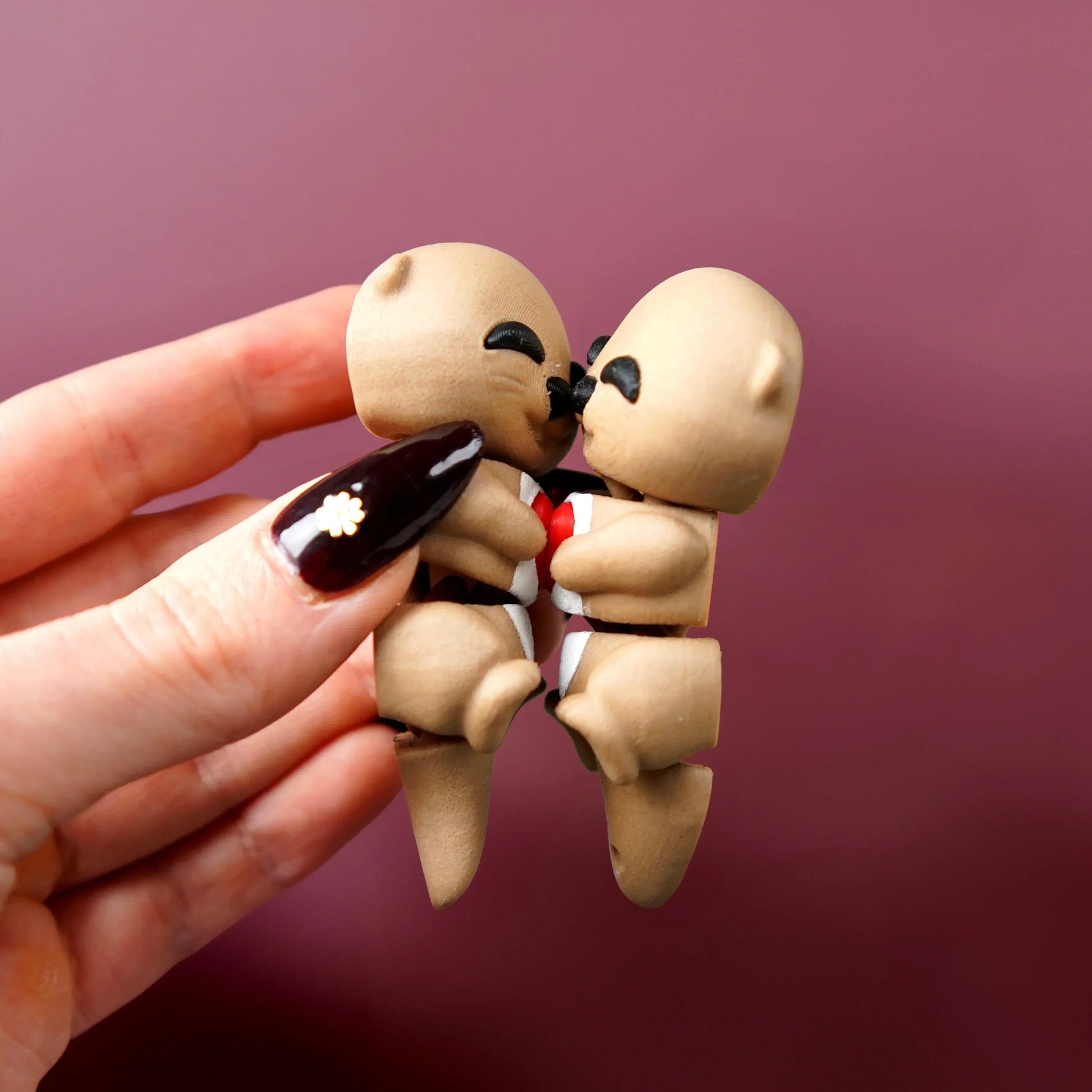 Porte-clés Loutre Saint-Valentin - Jagou Design – Créations artisanales uniques