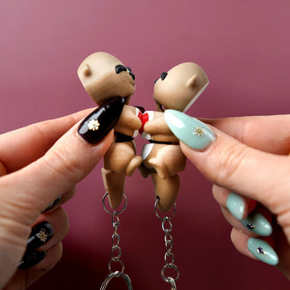 Porte-clés Loutre Saint-Valentin - Jagou Design – Créations artisanales uniques