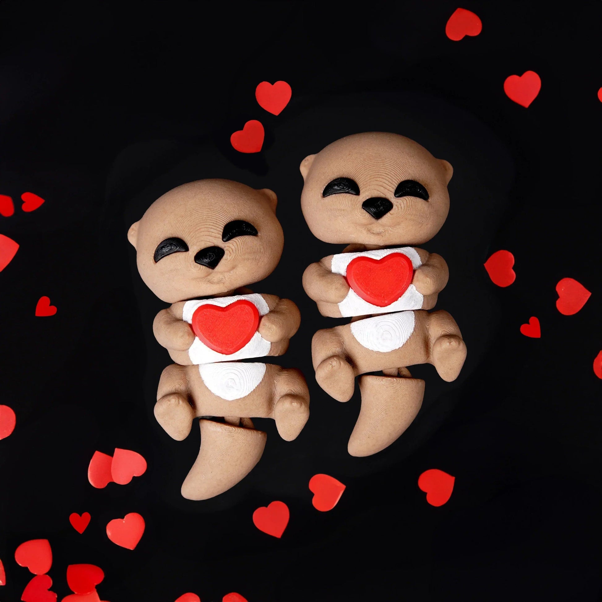 Porte-clés Loutre Saint-Valentin - Jagou Design – Créations artisanales uniques