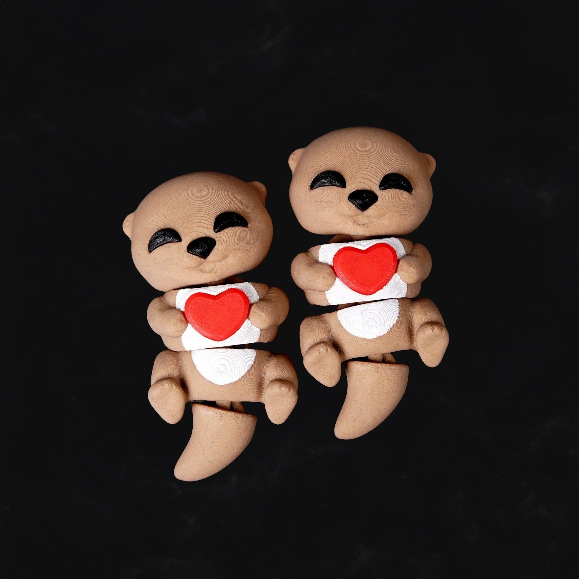 Porte-clés Loutre Saint-Valentin - Jagou Design – Créations artisanales uniques