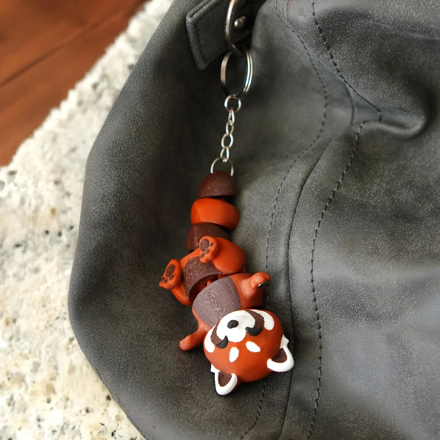 Porte-clés Panda roux - Jagou Design – Créations artisanales uniques