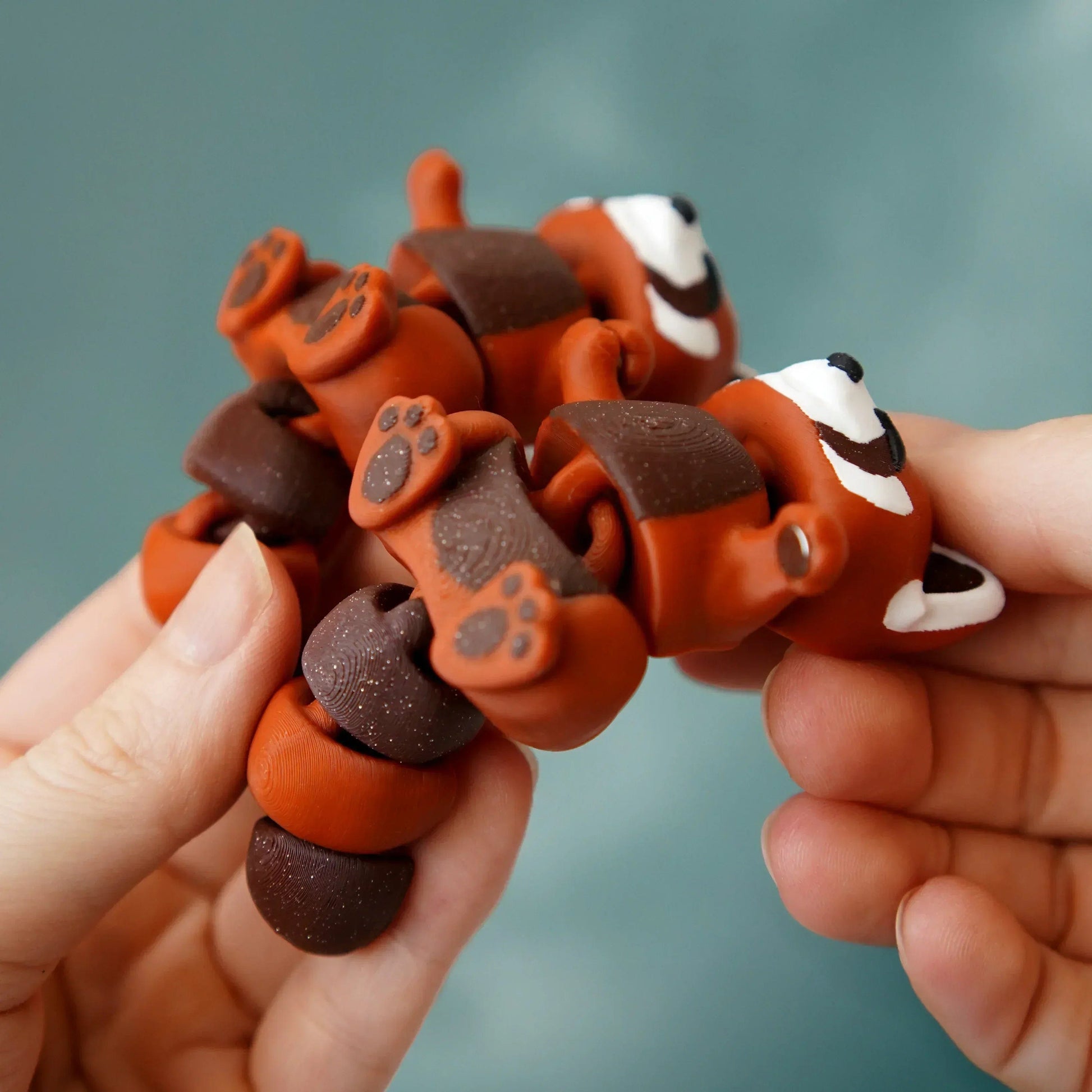 Porte-clés Panda roux - Jagou Design – Créations artisanales uniques
