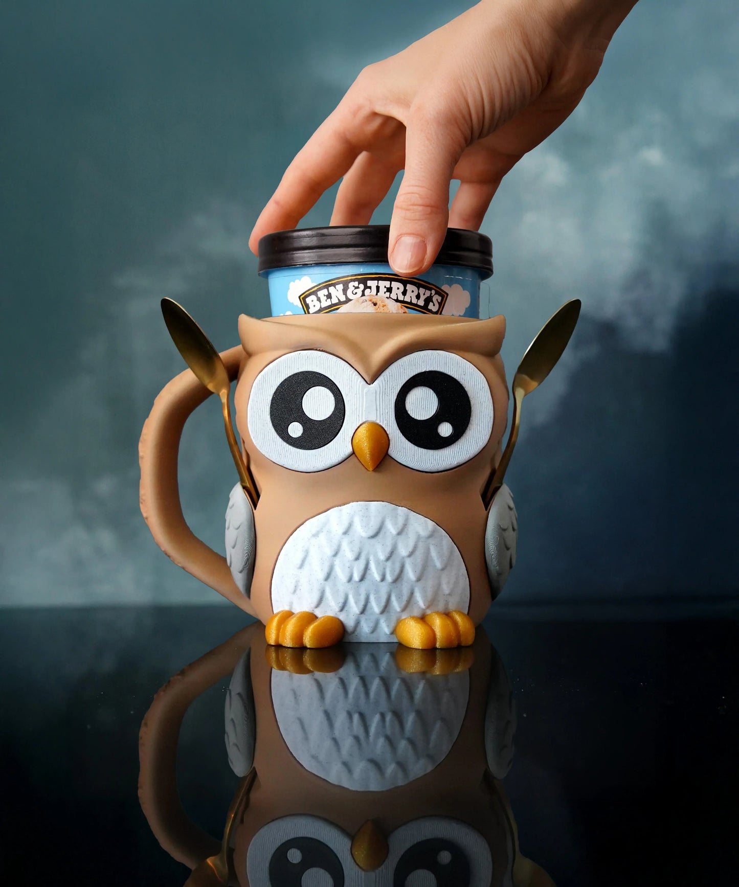Porte-Glace Chouette - Jagou Design – Créations artisanales uniques