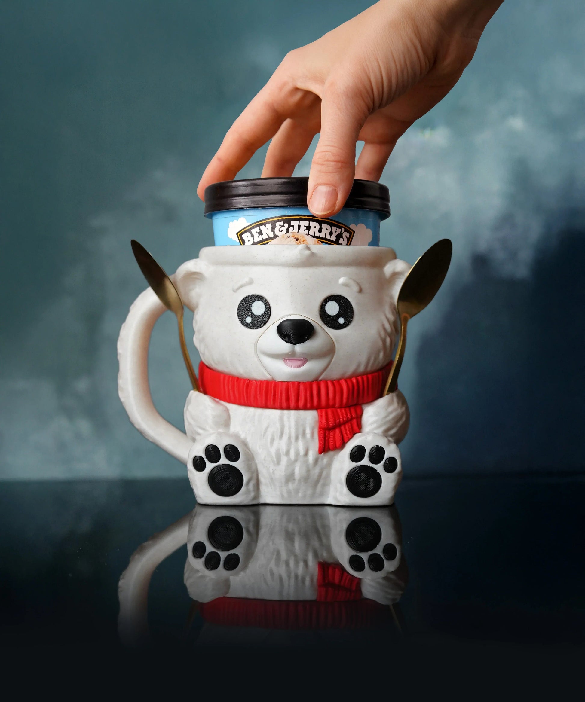 Porte-Glace Ours Polaire - Jagou Design – Créations artisanales uniques