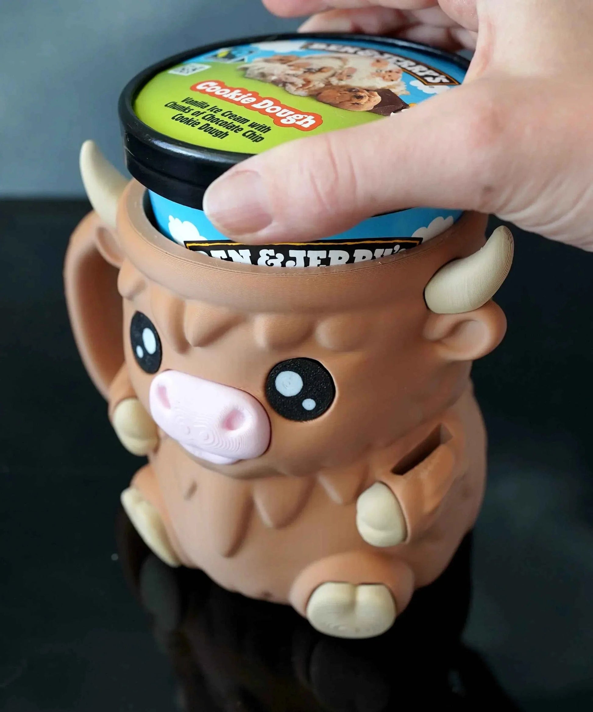 Porte-glace Vache des Highlands - Jagou Design – Créations artisanales uniques