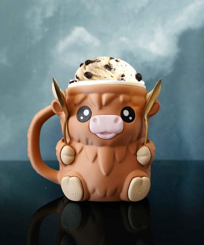 Porte-glace Vache des Highlands - Jagou Design – Créations artisanales uniques