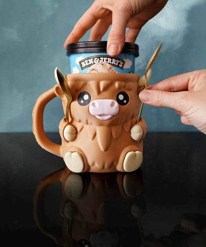 Porte-glace Vache des Highlands - Jagou Design – Créations artisanales uniques