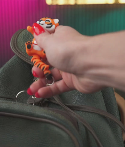 Flexi Tiger Keychain – Anti-Stress Fidget Toy Gift
