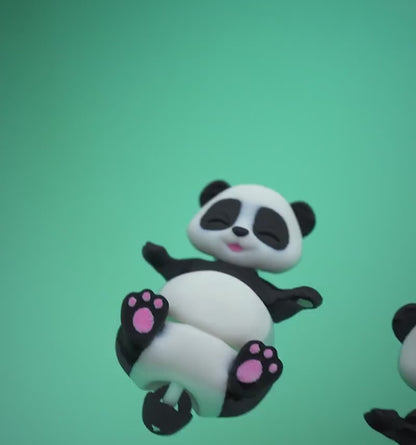 Flexi Articulated Panda Keychain – Anti-Stress Fidget Toy Gift