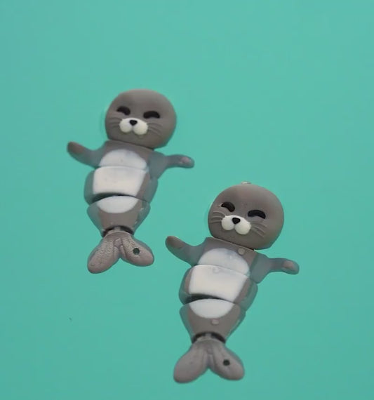 Vidéo : Porte-Clés Phoque Flexi Articulé, création imprimée en 3D Jagou Design