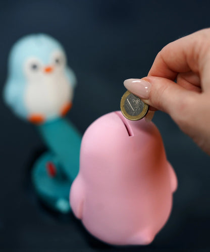 Tirelire Duo Pingouin - Jagou Design – Créations artisanales uniques
