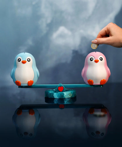 Tirelire Duo Pingouin - Jagou Design – Créations artisanales uniques