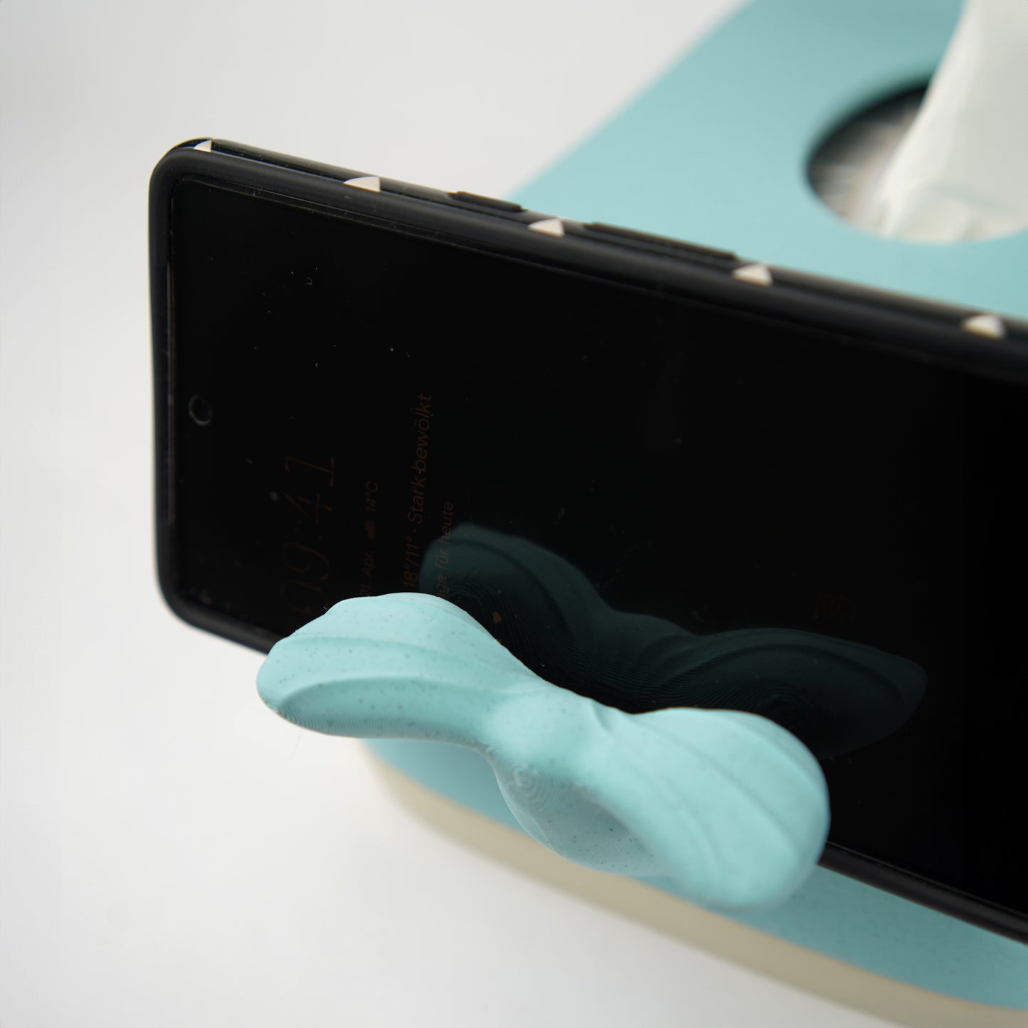 Housse de boîte à mouchoirs Bulles, la baleine