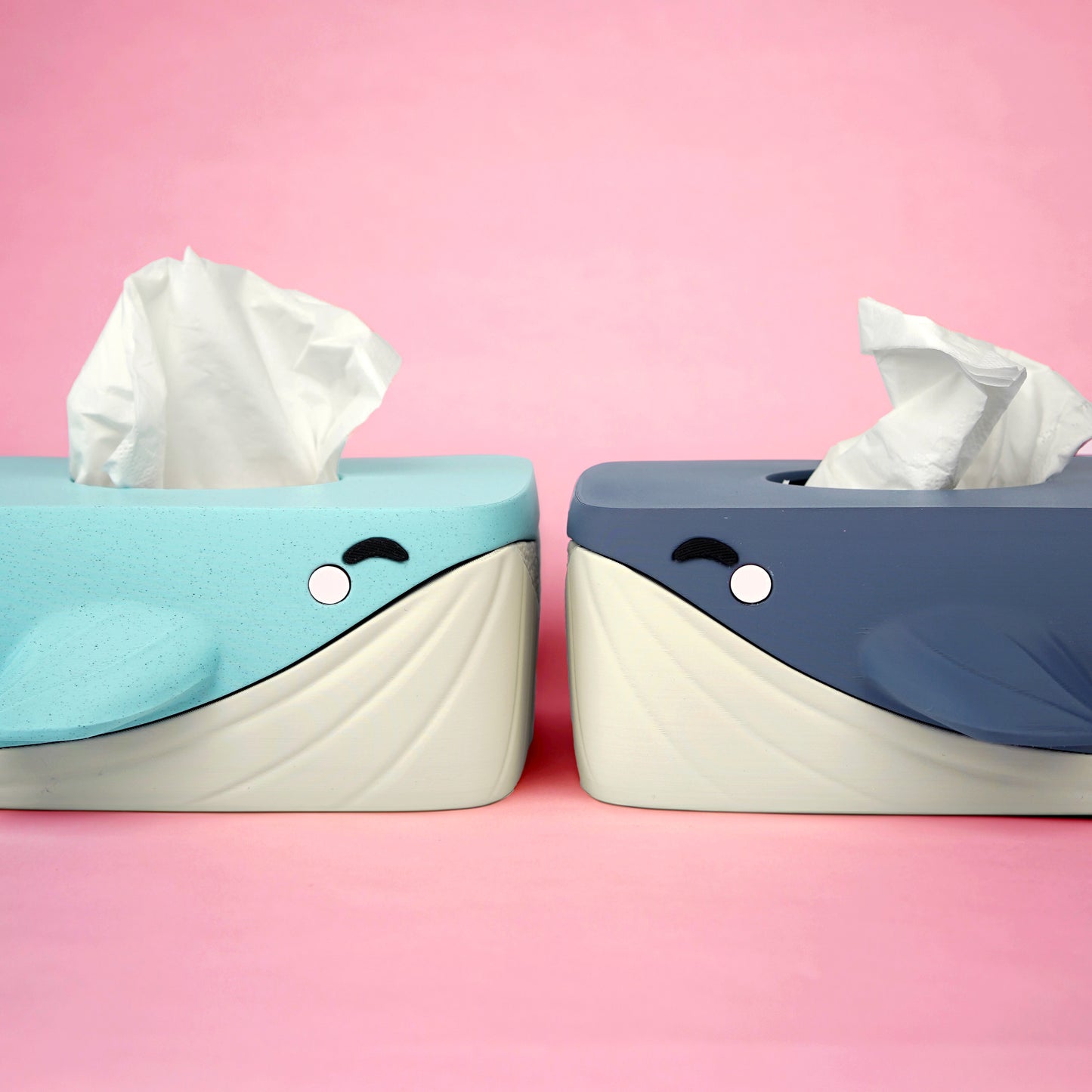 Housse de boîte à mouchoirs Bulles, la baleine